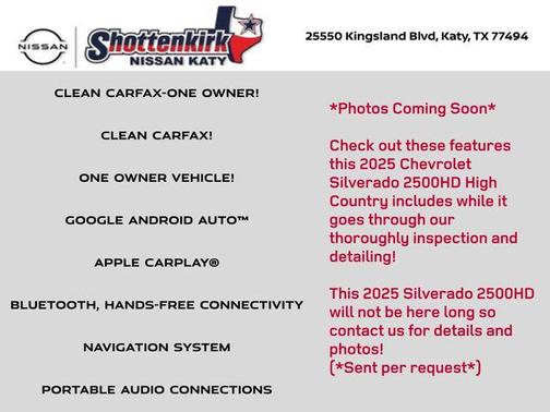 2025 Chevrolet Silverado 2500 High Country