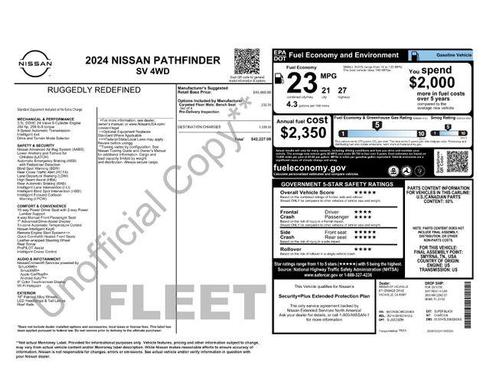 2024 Nissan Pathfinder SV 4WD