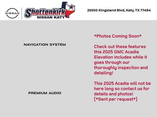 Ebony Twilight Metallic 2025 GMC Acadia FWD Elevation