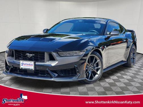 Shadow Black 2025 Ford Mustang Dark Horse Fastback