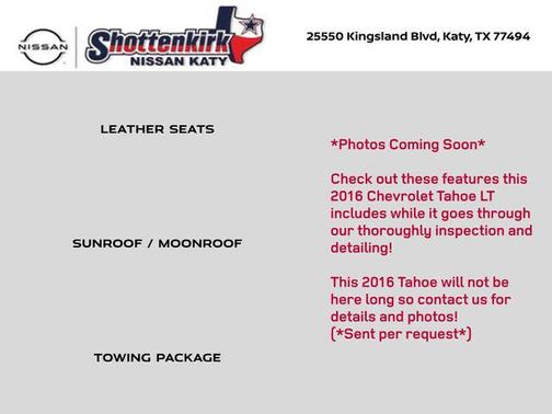 2016 Chevrolet Tahoe LT