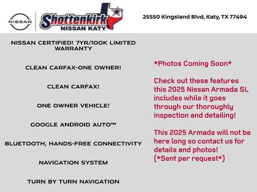 2025 Nissan Armada SL 2WD