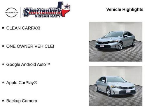 Solar Silver Metallic 2026 Honda Civic LX