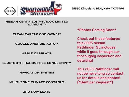 2025 Nissan Pathfinder SL FWD