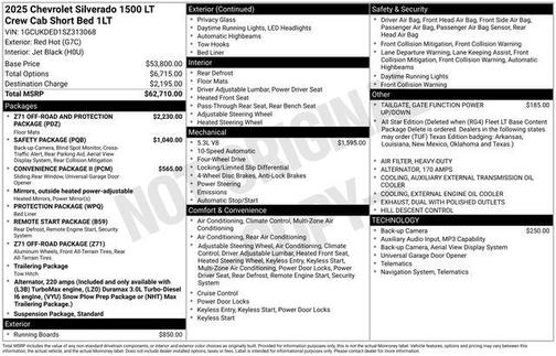 Red Hot 2025 Chevrolet Silverado 1500 LT