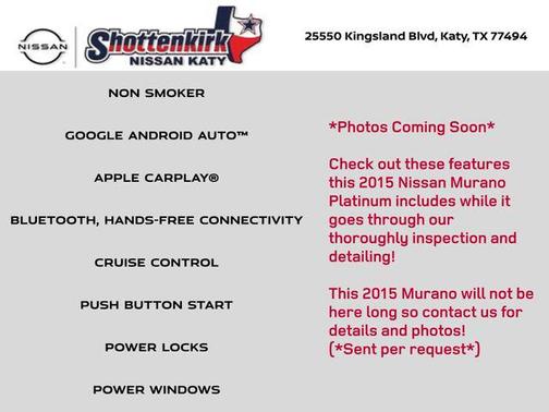 2015 Nissan Murano Platinum