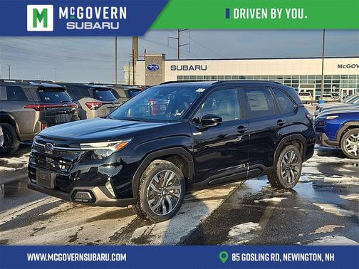 Crystal Black Silica 2025 Subaru Forester Hybrid Touring SUV