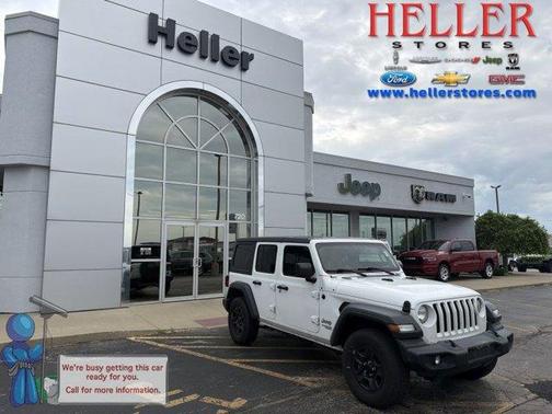 Bright White Clearcoat 2018 Jeep Wrangler Unlimited Sport