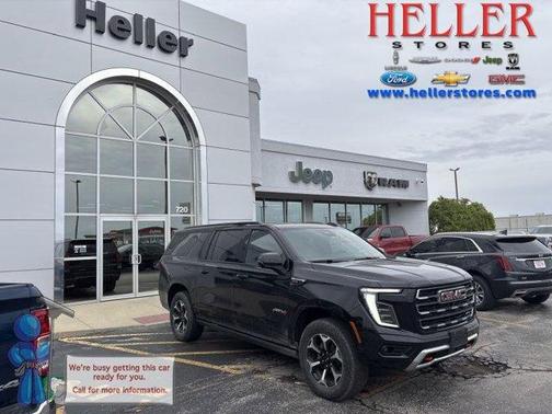 Black 2025 GMC Yukon XL AT4