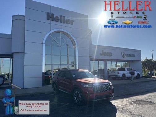 Red Metallic 2026 Ford Explorer Platinum