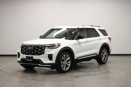 White Metallic 2025 Ford Explorer Platinum