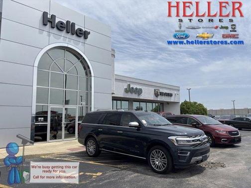 Blue Metallic 2022 Ford Expedition Max Platinum
