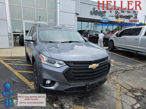 Satin Steel Metallic 2021 Chevrolet Traverse LT Cloth