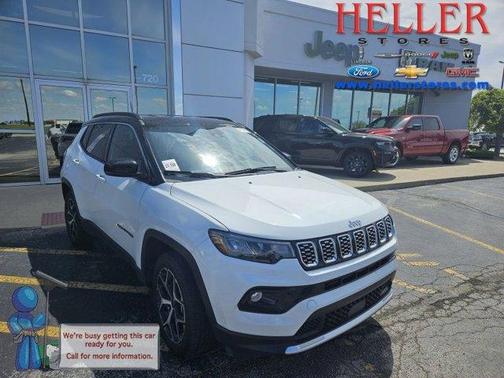 Bright White Clearcoat 2025 Jeep Compass Limited