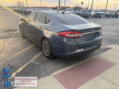 Blue Metallic 2018 Ford Fusion SE