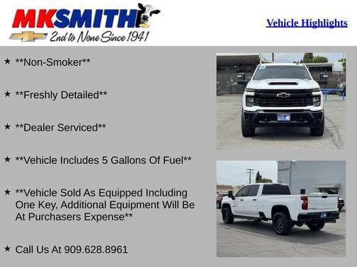 Summit White 2024 Chevrolet Silverado 2500 WT