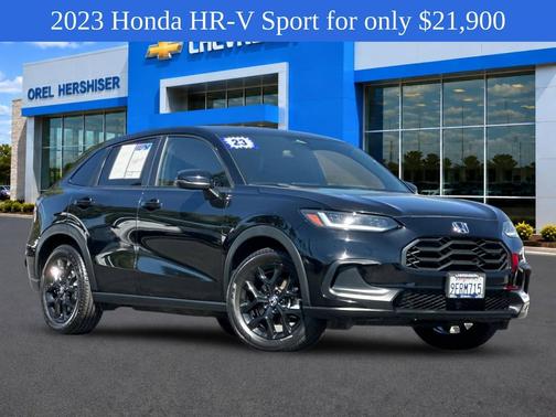 Crystal Black Pearl 2023 Honda HR-V 2WD Sport