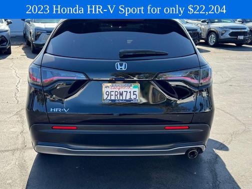 Crystal Black Pearl 2023 Honda HR-V 2WD Sport