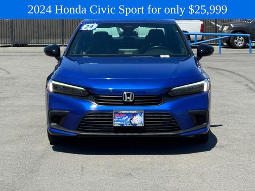 Aegean Blue Metallic 2024 Honda Civic Sport
