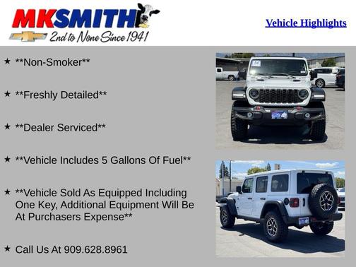 Bright White Clearcoat 2024 Jeep Wrangler Rubicon