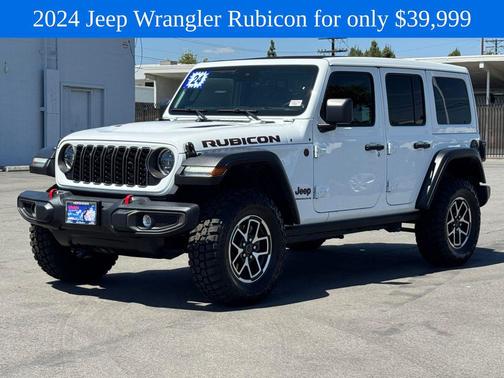 Bright White Clearcoat 2024 Jeep Wrangler Rubicon