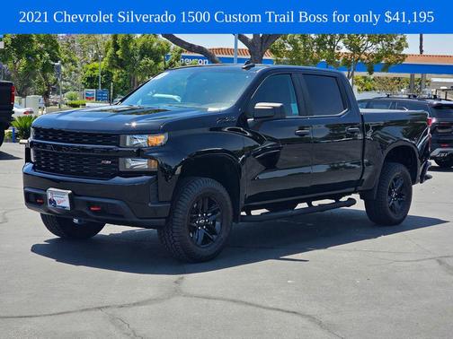 Black 2021 Chevrolet Silverado 1500 Custom Trail Boss