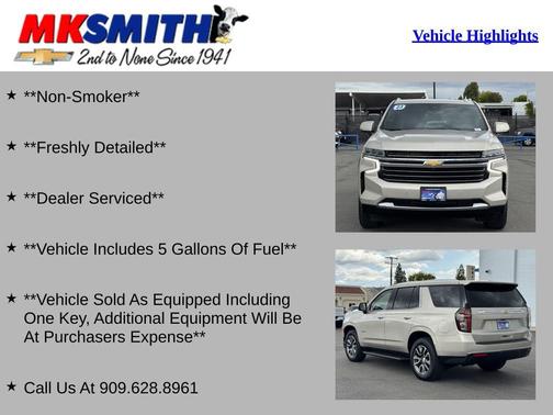 Empire Beige Metallic 2023 Chevrolet Tahoe LT