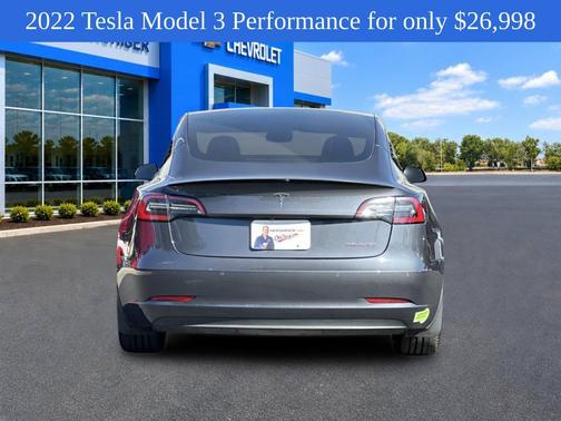 Gray 2022 Tesla Model 3 Performance