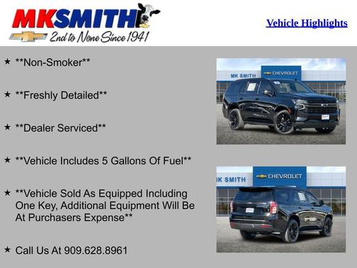 2022 Chevrolet Tahoe 2WD RST