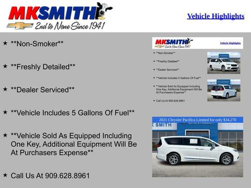 Bright White Clearcoat 2021 Chrysler Pacifica Limited