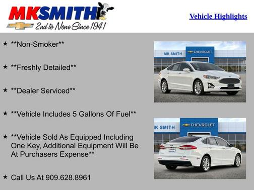 2019 Ford Fusion Energi Titanium