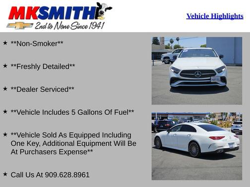 White 2022 Mercedes-Benz CLS 450 Base