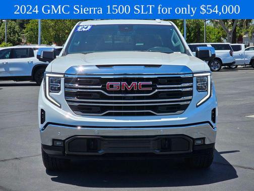 Summit White 2024 GMC Sierra 1500 SLT