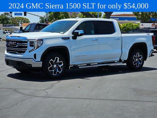 Summit White 2024 GMC Sierra 1500 SLT