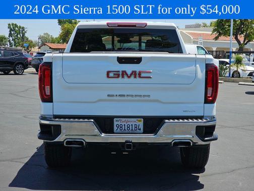Summit White 2024 GMC Sierra 1500 SLT