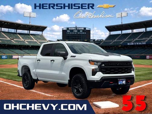 Summit White 2026 Chevrolet Silverado 1500 Custom Trail Boss