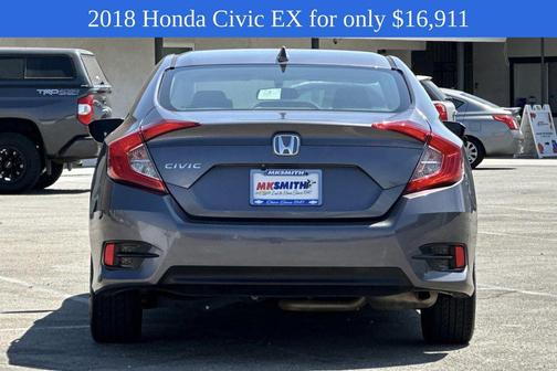 Modern Steel Metallic 2018 Honda Civic EX
