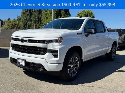 Summit White 2026 Chevrolet Silverado 1500 RST