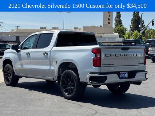 Silver Ice Metallic 2021 Chevrolet Silverado 1500 Custom