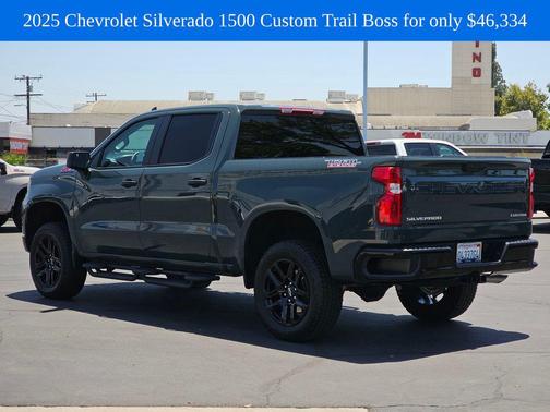 Cypress Gray 2025 Chevrolet Silverado 1500 Custom Trail Boss
