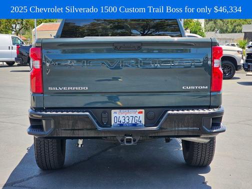 Cypress Gray 2025 Chevrolet Silverado 1500 Custom Trail Boss