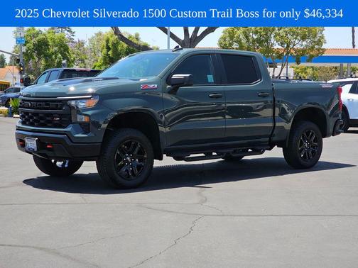 Cypress Gray 2025 Chevrolet Silverado 1500 Custom Trail Boss
