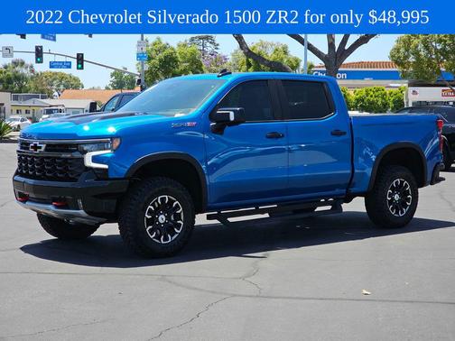 Glacier Blue Metallic 2022 Chevrolet Silverado 1500 ZR2