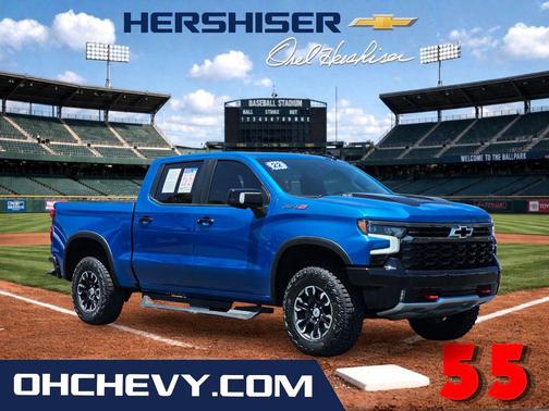Glacier Blue Metallic 2022 Chevrolet Silverado 1500 ZR2