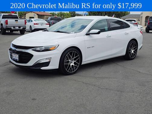 Summit White 2020 Chevrolet Malibu FWD RS