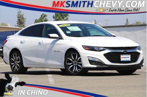 Summit White 2020 Chevrolet Malibu FWD RS