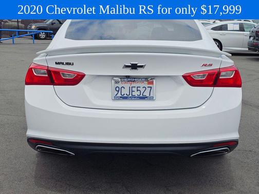 Summit White 2020 Chevrolet Malibu FWD RS