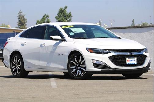 Summit White 2020 Chevrolet Malibu FWD RS