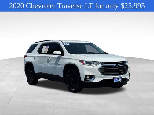 Summit White 2020 Chevrolet Traverse LT Cloth