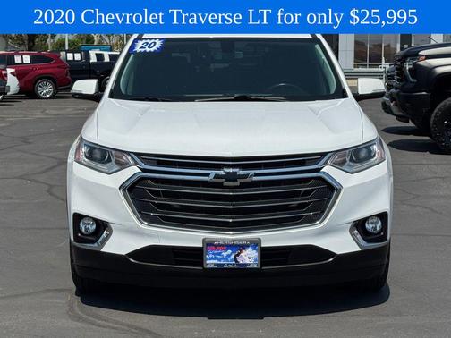 Summit White 2020 Chevrolet Traverse LT Cloth